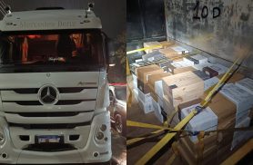 Caminhão com carga de vinho estrangeiro é apreendido durante ação do Choque na BR-369
