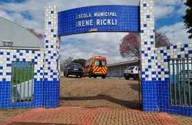 Menino de 8 anos é socorrido na Escola Municipal Irene Rickli