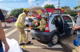 Condutoras ficam feridas após colisão entre Honda City e Citroën C3