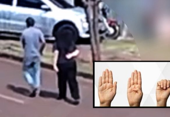 Sinal com a mão: vídeo registra pedido de socorro silencioso e ajuda a salvar mulher de agressões