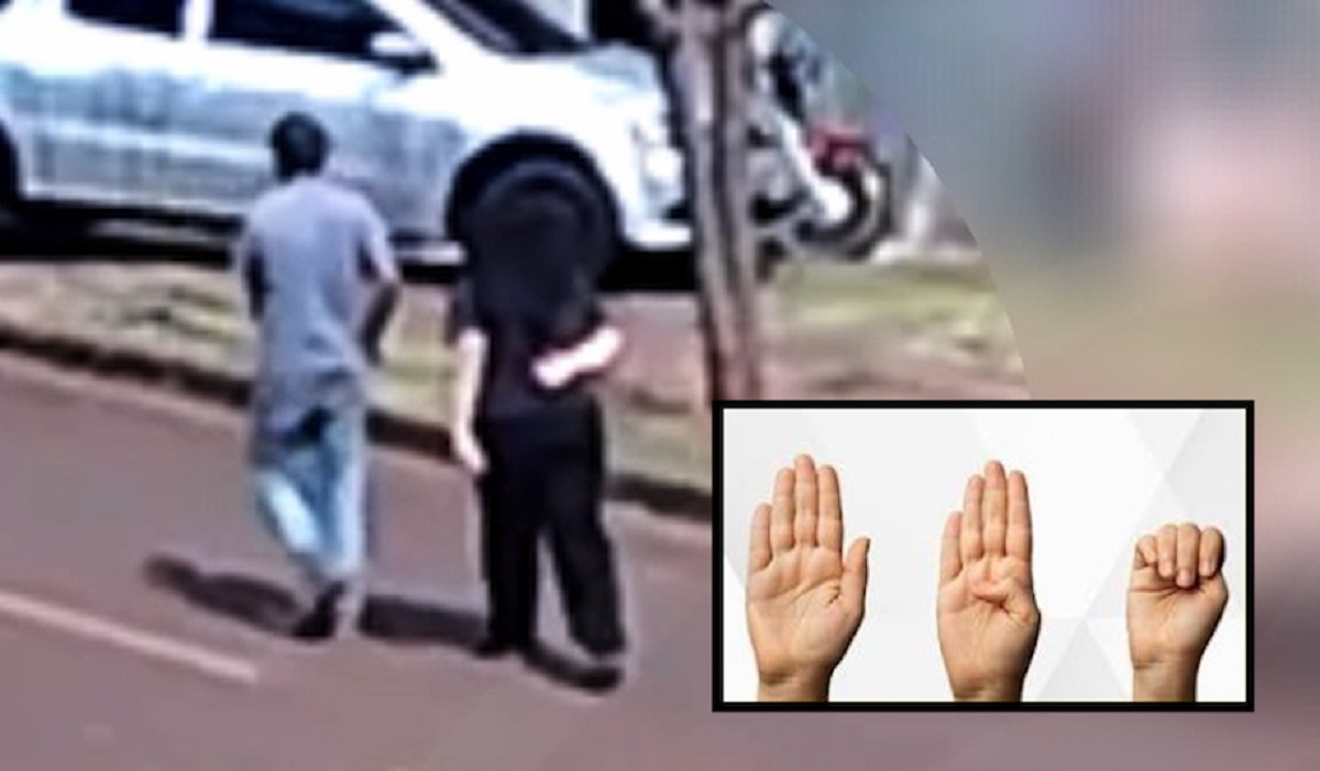 Sinal com a mão: vídeo registra pedido de socorro silencioso e ajuda a salvar mulher de agressões