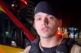 "A moto estava em uma velocidade muito alta", diz tenente sobre grave acidente no Centro de Cascavel