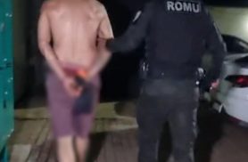 Homem tenta escapar pelo telhado, mas acaba preso pela Guarda Municipal em Cascavel