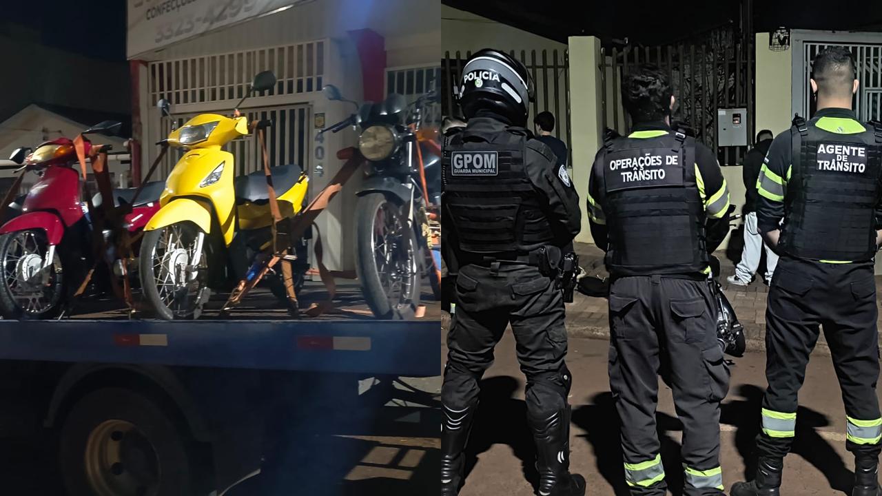 Operação flagra condutores embriagados, menores ao volante e motos irregulares na região norte de Cascavel