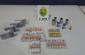 Medicamentos para emagrecimento são apreendidos durante abordagem a ônibus em Cascavel