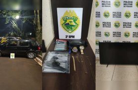 PM prende suspeitos de roubo, recupera carro e objetos da vítima no Sudoeste do Paraná