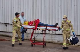 Trabalhador fica ferido ao ser atingido por objeto em depósito de supermercado no Santa Cruz