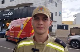 "Motorista diz que passou mal nos momentos que antecederam o acidente", relata oficial dos Bombeiros