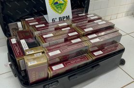 Fiscalização na BR-277 termina com apreensão de cigarros contrabandeados