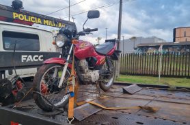 Moto furtada no Pacaembu é recuperada no Turisparque