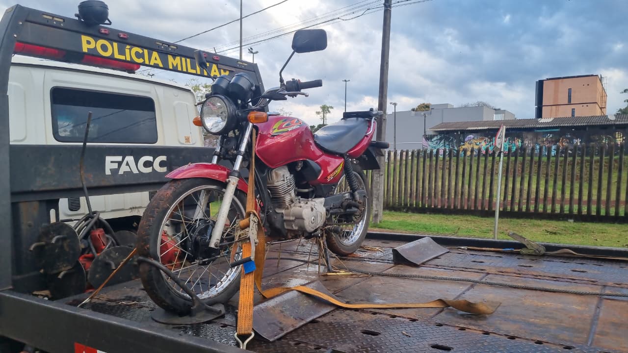 Moto furtada no Pacaembu é recuperada no Turisparque