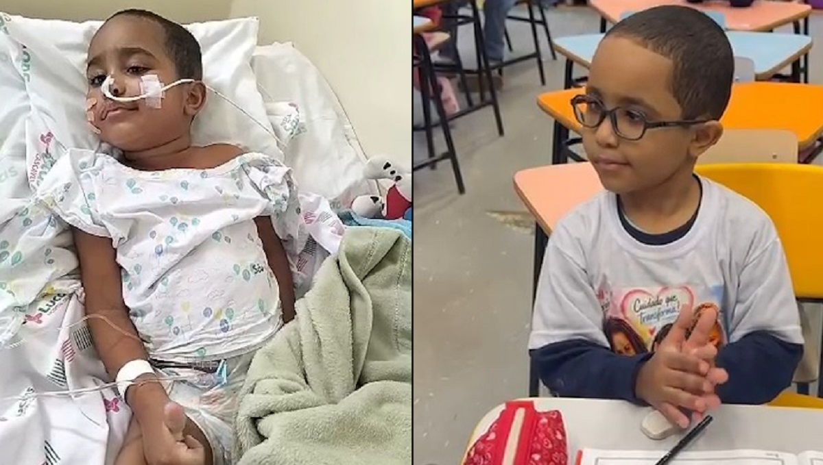 Conheça o menino que retirou câncer cerebral e é considerado ‘milagre’ em escola de Cascavel