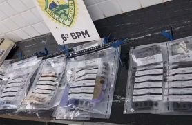 PM detalha apreensão de drogas que terminou com adulto preso e adolescente apreendido em Cascavel