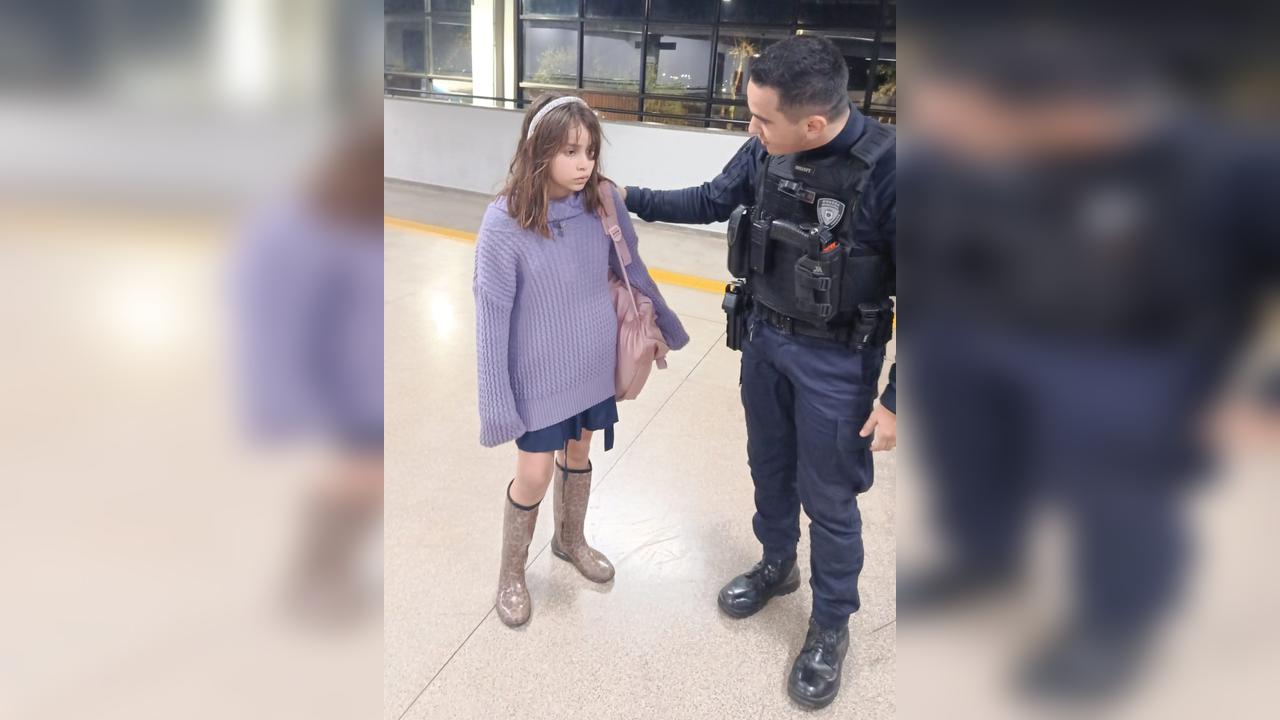 Sophye, menina de 9 anos desaparecida em Cascavel, é encontrada na Rodoviária