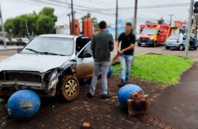 Forte batida termina com bolas destruídas e uma pessoa ferida em Cascavel