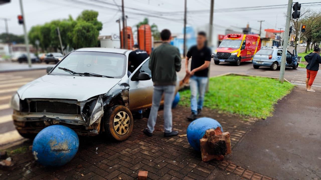 Forte batida termina com bolas destruídas e uma pessoa ferida em Cascavel