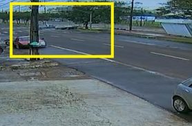 Câmera registra forte batida que terminou com bolas destruídas em Cascavel