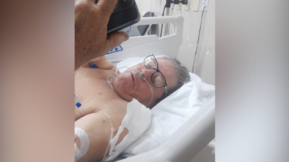 Imagem referente a Após choque e queda de 7 metros, idoso surpreende na recuperação e deve ter alta
