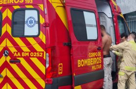 Briga de casal: homem leva facada nas costas no Centro de Cascavel