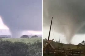 Tornado deixa rastro de destruição em Piraí do Sul e vídeos impressionam Tornado deixa rastro de destruição em Piraí do Sul e vídeos impressionam