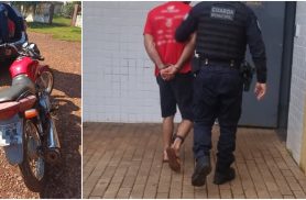 Homem com tornozeleira eletrônica é detido com moto furtada no Distrito de São João
