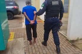 Homem é detido pela GM após descumprir medida protetiva contra a própria mãe em Cascavel