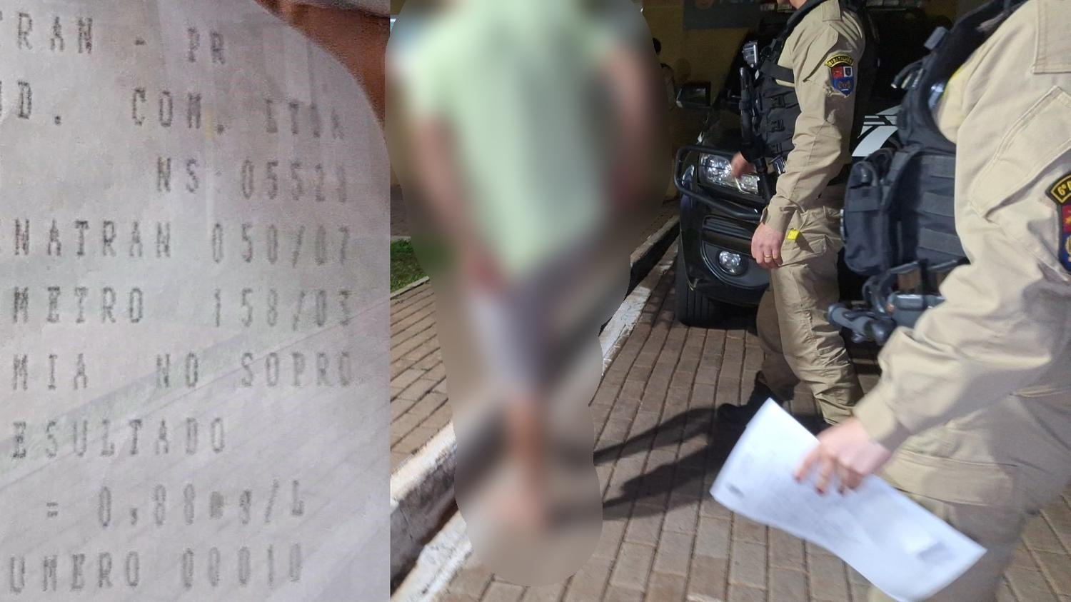 Taxista é preso por embriaguez ao volante