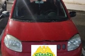PM recupera carro com alerta de furto durante bloqueio em área rural de Pato Branco
