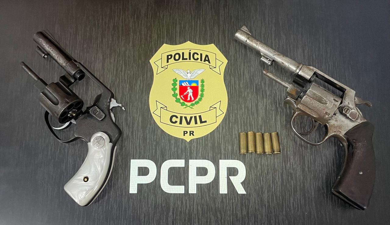 Imagem referente a Polícia Civil esclarece duplo homicídio em Ibema em menos de 24 horas e apreende armas