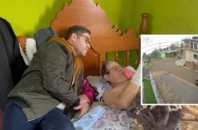 Veja na íntegra vídeo do seu Valmor assistindo à cena da própria queda de oito metros