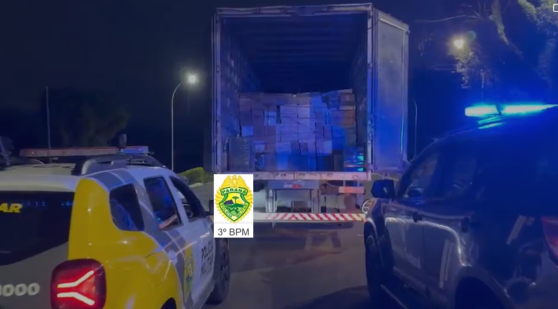 Imagem referente a Caminhão é apreendido com carga avaliada em R$ 2 milhões de reais