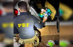 PRF apreende 15 quilos de haxixe em Santa Terezinha de Itaipu durante fiscalização na BR-277
