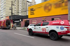 Trabalhador sofre queda de telhado e fica ferido no Centro de Curitiba