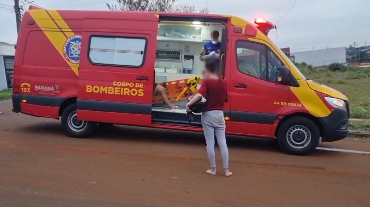 Jovem fica ferido em acidente de trânsito no Belmonte