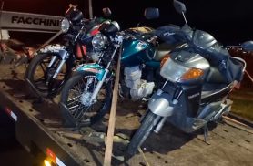 Três motos são apreendidas durante operação de fiscalização de trânsito em Cascavel
