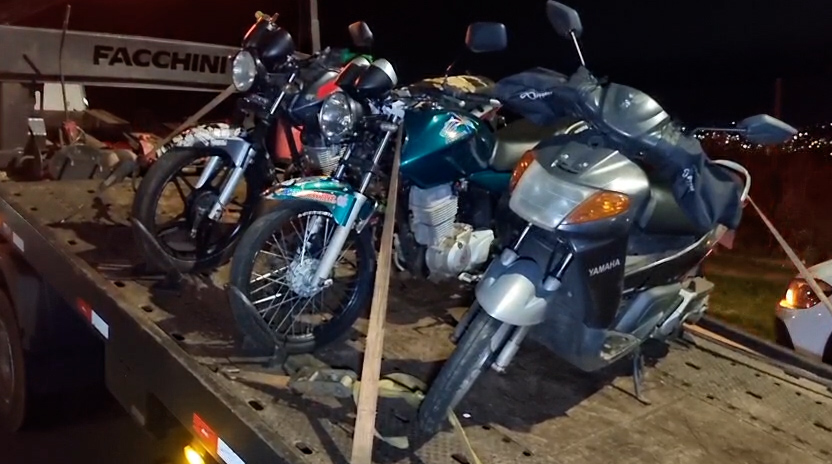 Três motos são apreendidas durante operação de fiscalização de trânsito em Cascavel