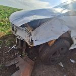 Carro perde o controle e bate em caminhão e Saveiro na PR-182, em Maripá Imagem relativa a Carro perde o controle e bate em caminhão e Saveiro na PR-182, em Maripá