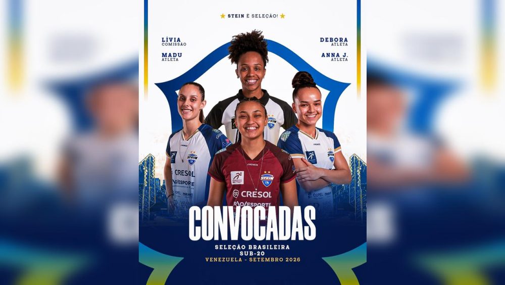 Quarteto do Stein Cascavel Futsal é convocado para a Seleção Brasileira Sub-20 Imagem referente a Quarteto do Stein Cascavel Futsal é convocado para a Seleção Brasileira Sub-20