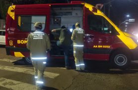Motociclista fica ferido após atropelar cachorro e sofrer queda em Cascavel