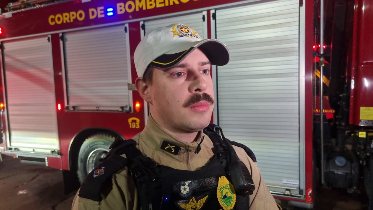 “Estava bastante alterado durante o socorro”, diz Tenente Vidor sobre motorista após acidente