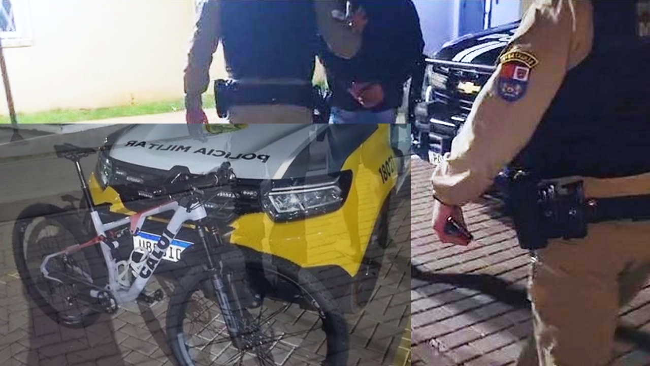 PM recupera em Lindoeste bicicleta de R$ 23 mil roubada em Santa Catarina