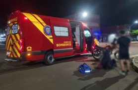Acidente na Av. Carlos Gomes com a Rua Cuiabá é registrado no início da madrugada desta quinta-feira