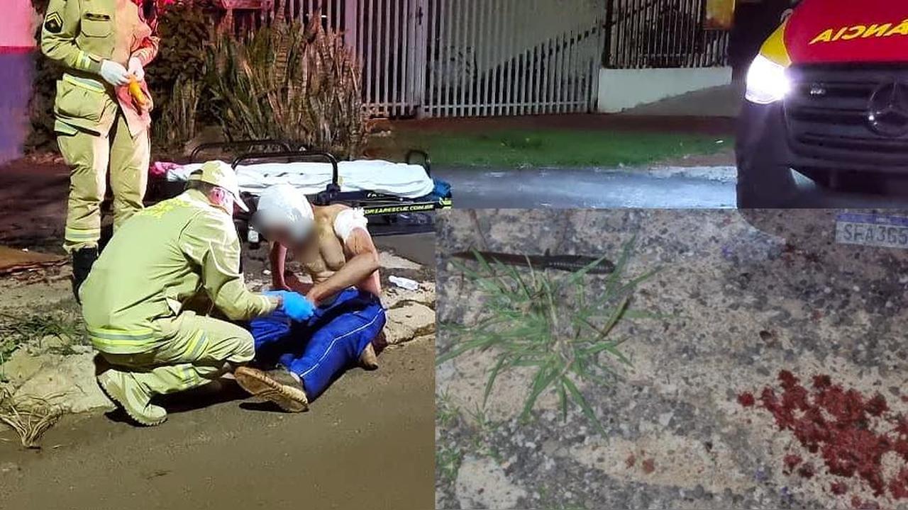 Homem é ferido por golpes de faca durante a madrugada no Cascavel Velho