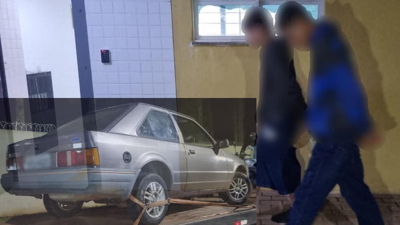 PM recupera carro furtado e apreende adolescente durante abordagem no Centro de Cascavel
