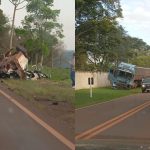 Imagem relativa a Mulher morre em grave acidente entre Corbélia e Braganey