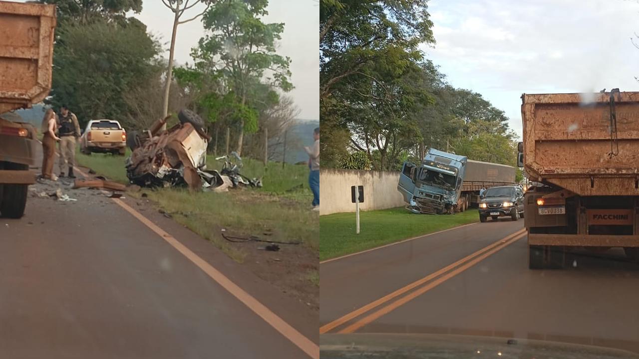 Imagem referente a Mulher morre em grave acidente entre Corbélia e Braganey