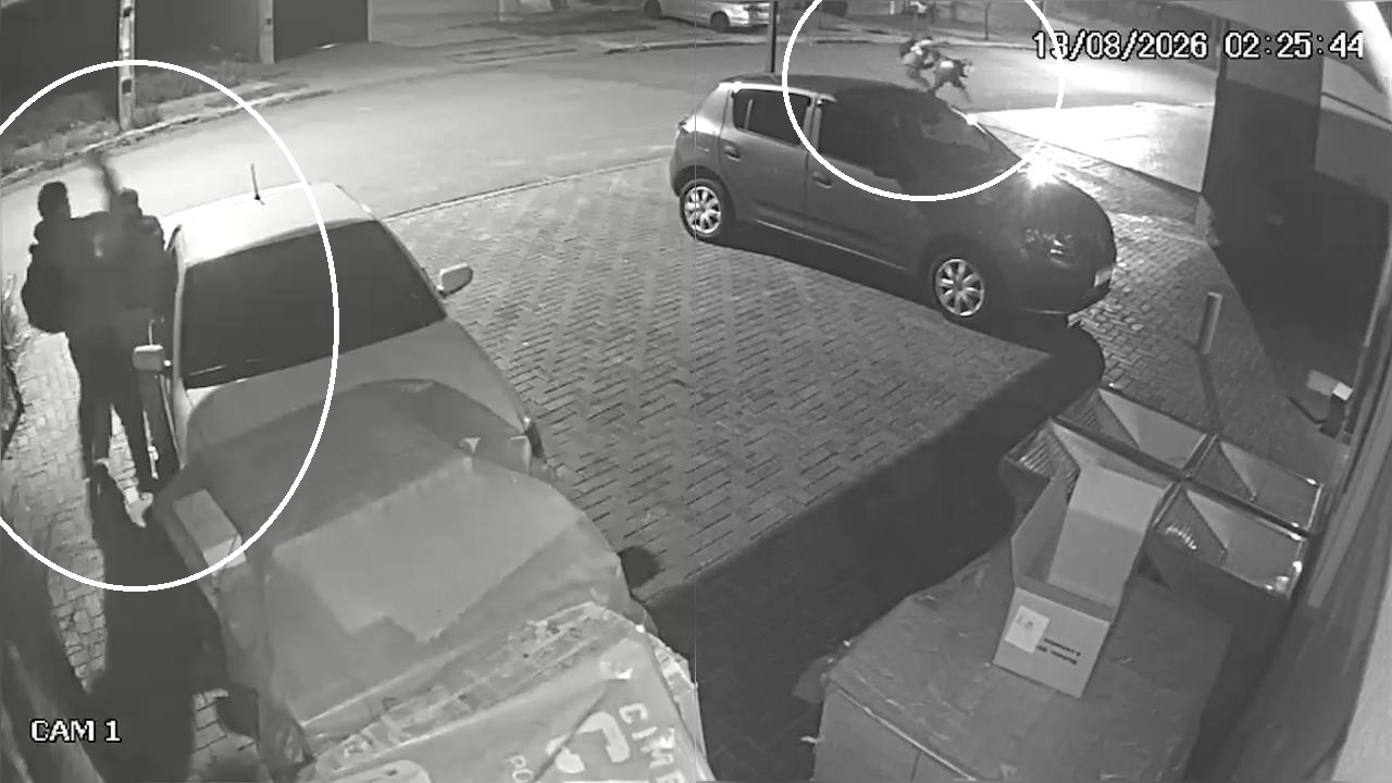Câmera flagra homem sendo esfaqueado durante briga em Cascavel; veja o vídeo