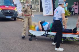 Vítima de ‘pisada em falso’ no Parque São Paulo é conduzida para unidade hospitalar