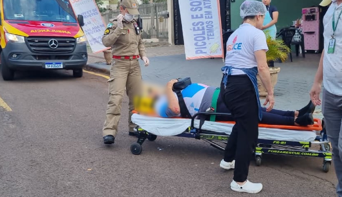 Vítima de ‘pisada em falso’ no Parque São Paulo é conduzida para unidade hospitalar