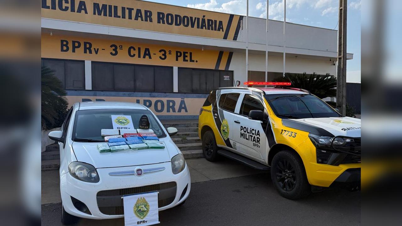 ROTAM apreende quase 17 kg de cocaína escondidos em tanque de combustível de carro